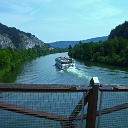 essing02  Blick von der Holzbrücke bei Essing